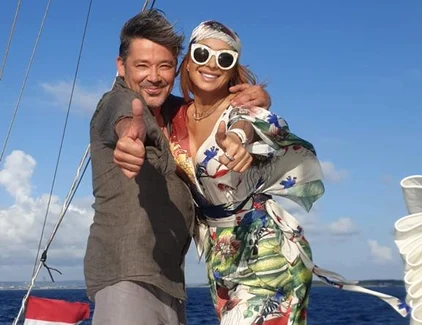 Anamaria Prodan și Cristi Iacob filmează în Bali. FOTO Click!