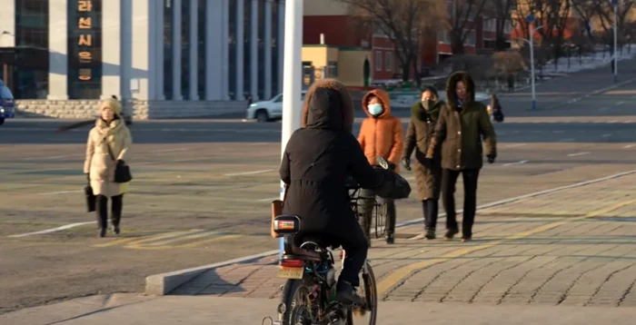Imagine din Coreea de Nord / foto: captura Youtube