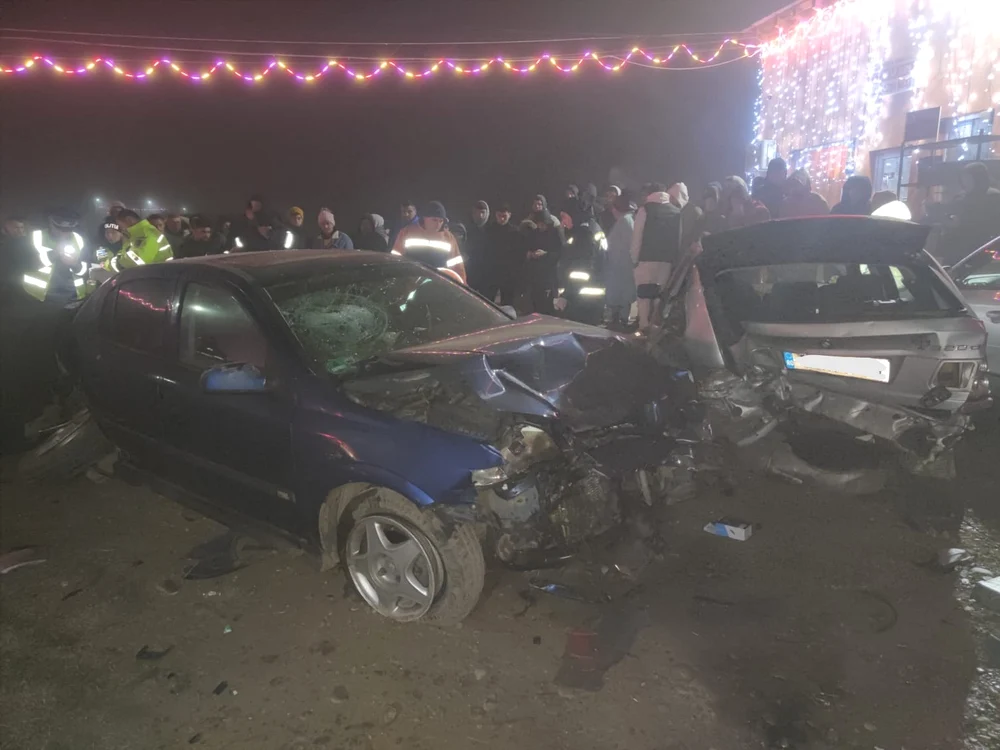 Accidentul s-a produs după ora 21.30. SURSA IPJ Buzău