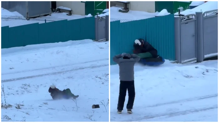 Nu a mai reușit să controleze direcția și să se oprească la timp. FOTO: captură video Instagram