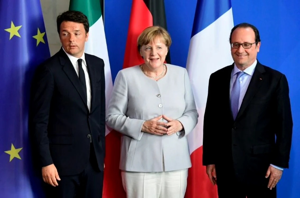 Premierul Italiei, cancelarul Germaniei şi preşedintele Franţei au cerut Marii Britanii să urgenteze procesul de ieşire din UE