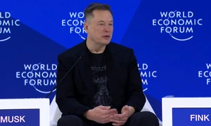 elon musk la forumul de la Davos FOTO X @oct florian jpg