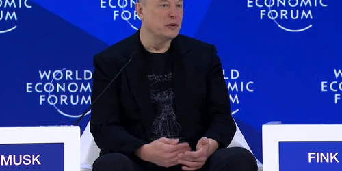 elon musk la forumul de la Davos FOTO X @oct florian jpg