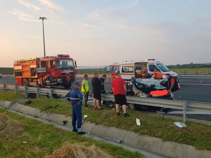 Accident pe Autostrada Vestului