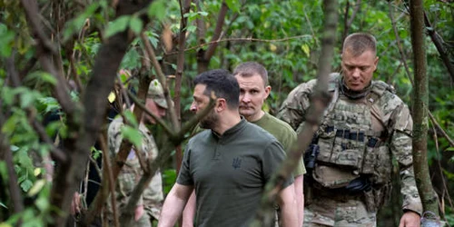Volodimir Zelenski frontul din Harkov FOTO Serviciul prezidențial de presă jpeg