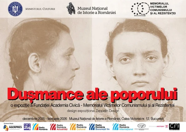 Afiș expo Dușmancele poporului MNIR DECEMBRIE 2025 jpg