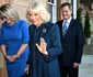Regina Camilla cu broșă din safir, GettyImages