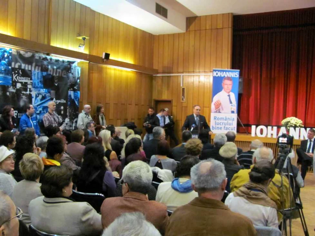 Klaus Iohannis la Timişoara FOTO Ştefan Both