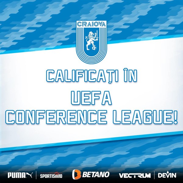 Barajul pentru Conference League: Universitatea Craiova, calificată după loviturile de departajare