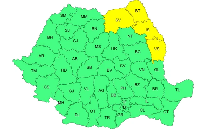 Cod galben de ger. Foto: ANM