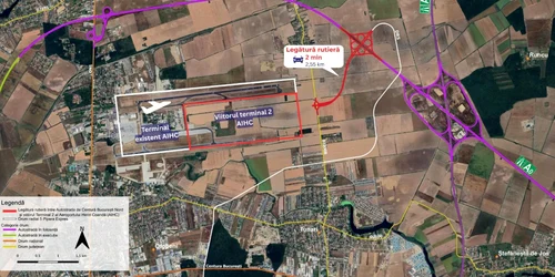 Drumul expres Expres Aeroportul Henri Coandă (Otopeni)   Autostrada A0 foto ciprian serban png