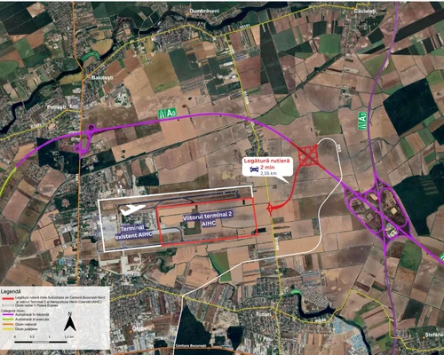 Drumul expres Expres Aeroportul Henri Coandă (Otopeni)   Autostrada A0 foto ciprian serban png