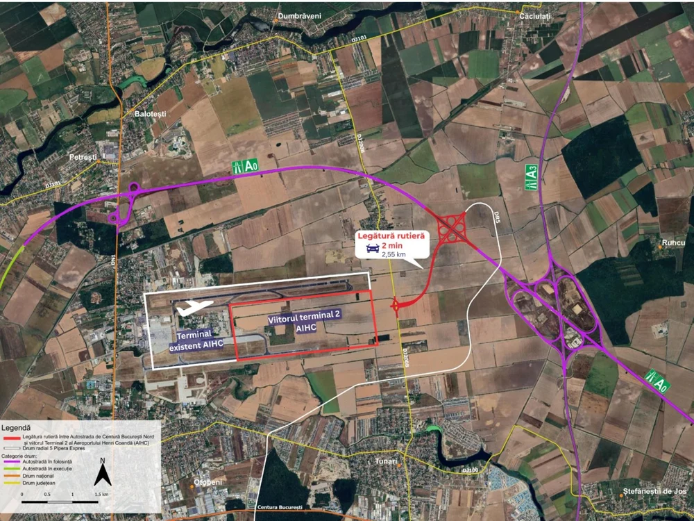 Un nou drum de mare viteză în România: Va lega Aeroportul Otopeni de Autostrada A0. „Primul expres din județul Ilfov și o conexiune strategică”