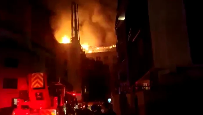 Un incendiu a izbucnit marți seară în cartierul francez