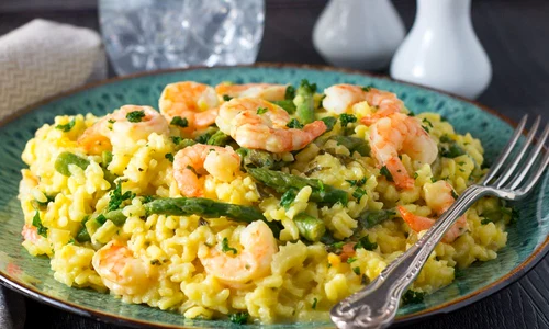 risotto cu creveti si sparanghel jpeg