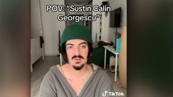 Tânîrul recunoaște că a fost plătit pentru a-l promova pe Călin Georgescu FOTO: Captură video