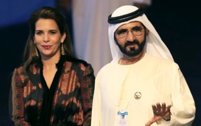 Prinţesa Haya şi emirul Mohammed bin Rashid Al Maktoum la o conferinţă interguvernamentală organizată la Dubai FOTO EPA-EFE