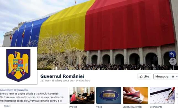 Pagina de Facebook a Guvernului FOTO Facebook