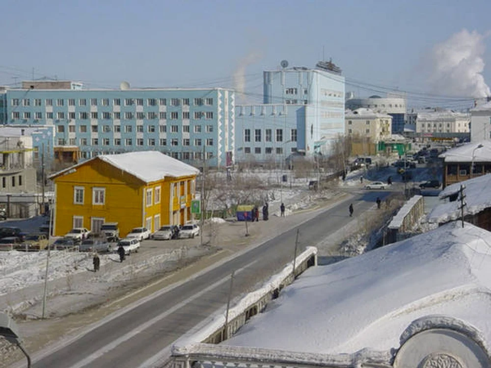 Oymyakon are o populaţie de 500 de locuitori