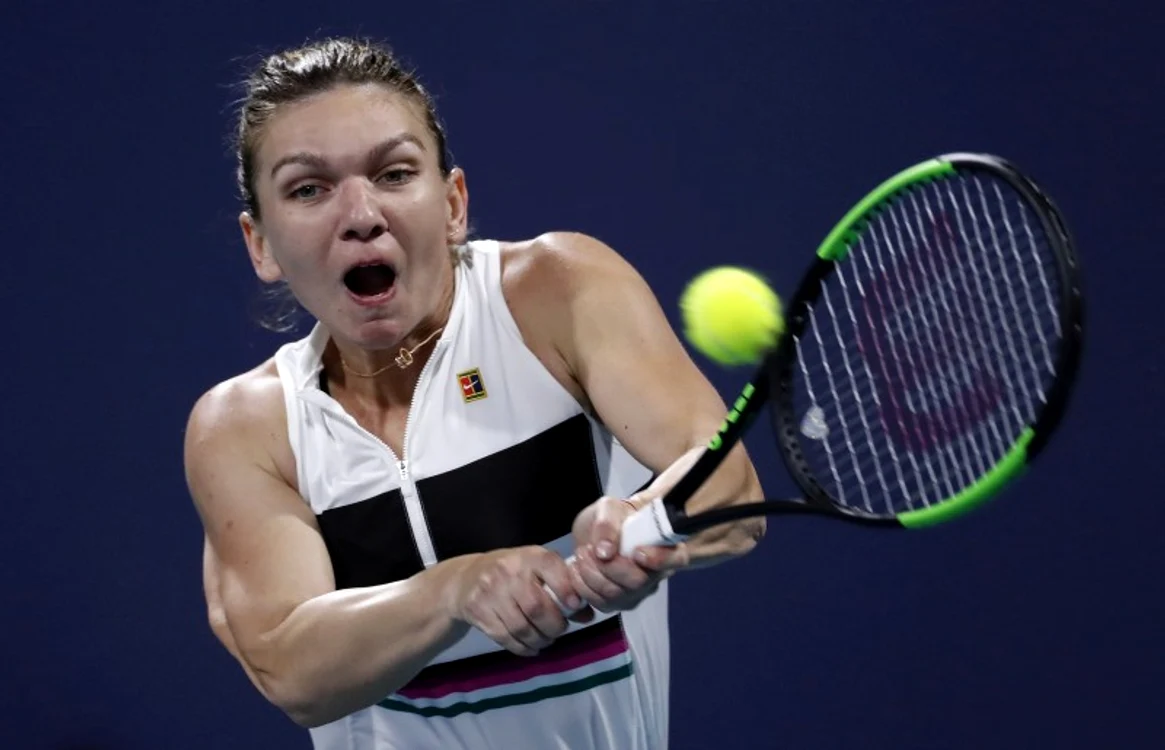 
    Simona Halep spune că a făcut cel mai bun meci din 2019 cu Taylor TownsendFoto: EPA  