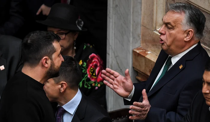 Volodimir Zelenski și Viktor Orban nu se înțeleg deloc FOTO: Profimedia