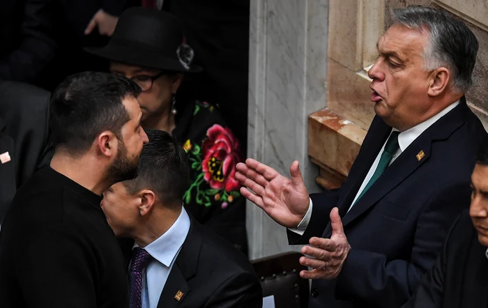 Volodimir Zelenski și Victor orban FOTO: Profimedia
