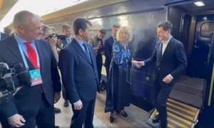 Nicuşor Dan Kiev 2026 captură video Facebook jpg