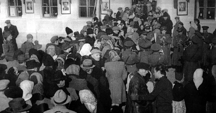Imagini de la alegerile din 1946.