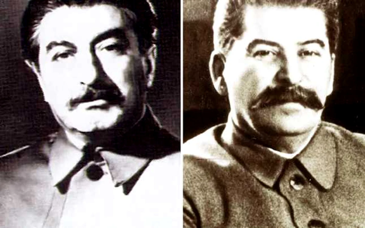 Felix Dadaev (dublura lui Stalin) şi Iosif Stalin                                                                                                FOTO: rarehistoricalphotos.com