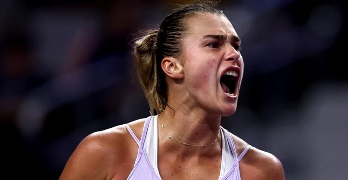 Aryna Sabalenka, una dintre jucătoarele care trebuie să se supună regulilor ITIA. Foto EPA EFE
