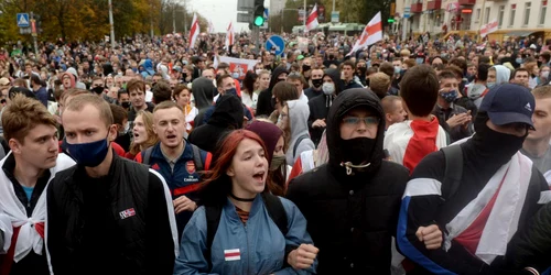 Protest la Minsk FOTO EPA-EFE