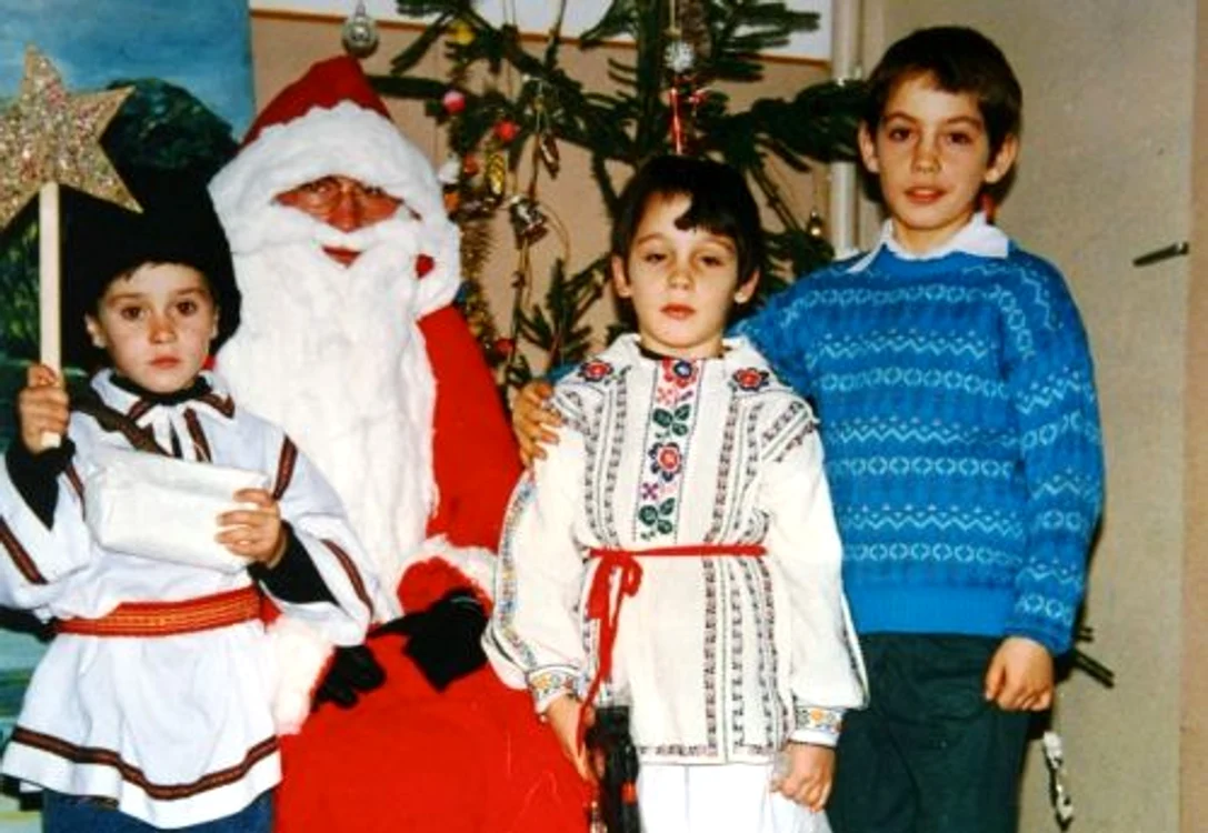 Fraţii Găman, la întâlnirea cu Moş Crăciun