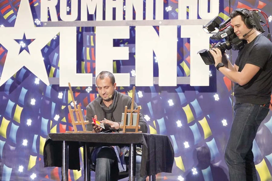 Lovin Mihalache,  13 ani, a făcut  show la tobe (Fotografii: Pro TV)