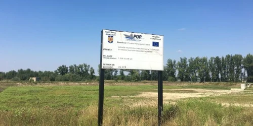 Lacul amenajat la Calafat a secat la două luni de la inagurare
