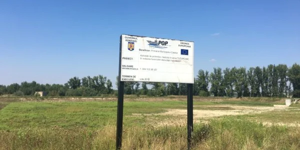Lacul amenajat la Calafat a secat la două luni de la inagurare