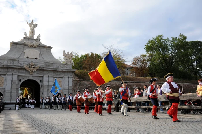 Schimbarea gărzii la Cetatea din Alba Iulia FOTO Lucian Muntean