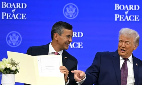 Santiago Peña și Donald Trump FOTO AFP