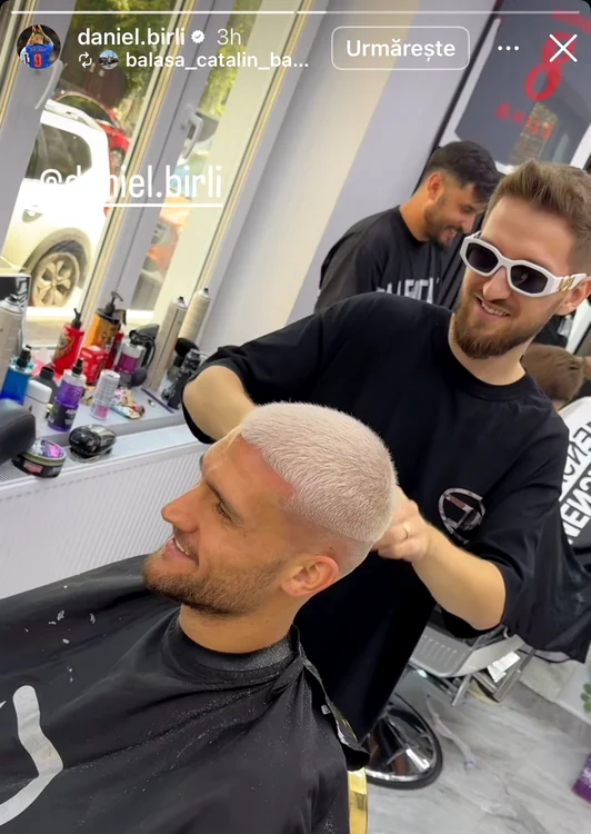 Daniel Bîrligea s-a făcut blond Foto/Instagram