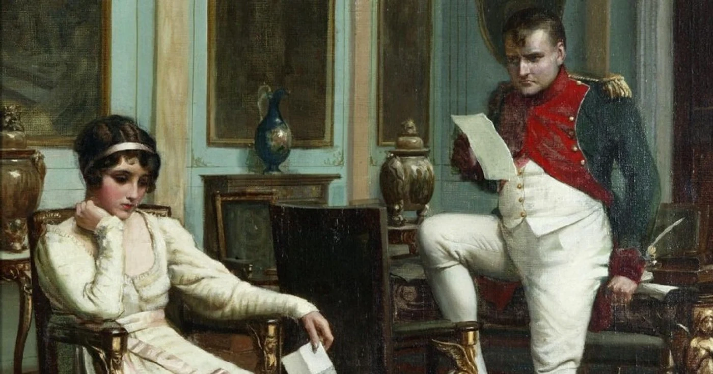 Josephine de Beauharnais și Napoleon Bonaparte 