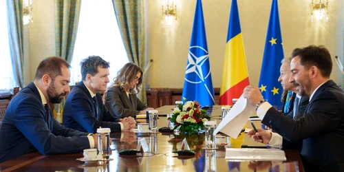 nicusor dan intalnire cu reprezentantii omv petrom 16 martie 2026 FOTO X/@NicusorDanRO