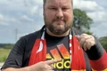 Kai Flathmann, sustinator al nationalei din Germania, lovit cu mingea de un jucator (Instagram) jpg