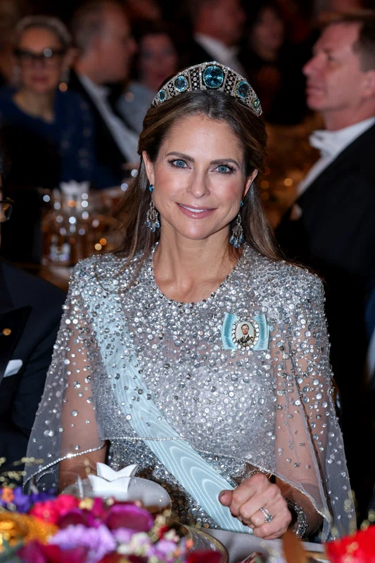 Prințesa Madeleine a Suediei la banchetul Premiului Nobel 2025. FOTO: Getty Images