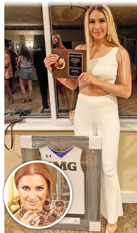 Sarah (18 ani), fiica Anamariei  Prodan, va juca în echipa  Universităţii Mississippi, Ole Miss