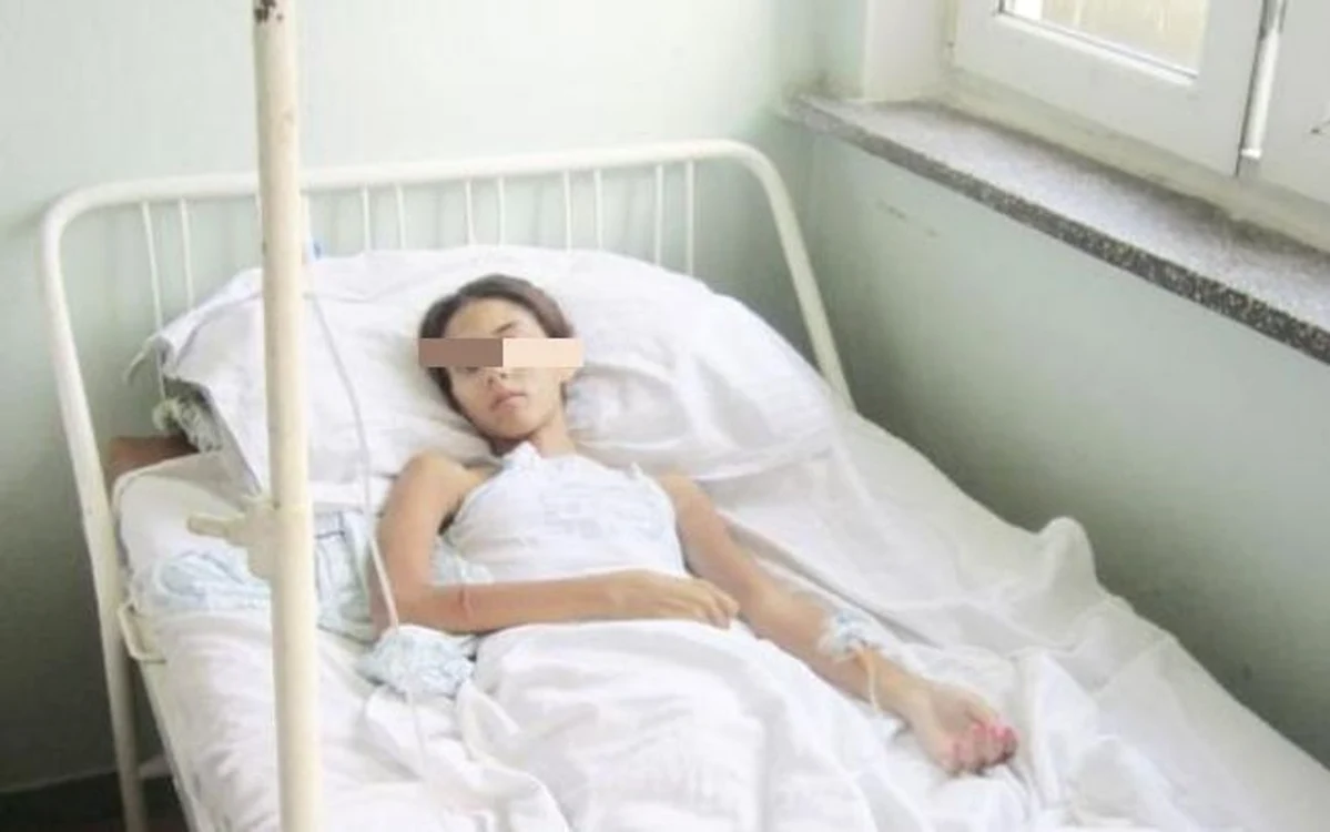 Mariana Ardeleanca, de 17 ani, ajuns la spital moartă de foame (foto adevarul.ro)