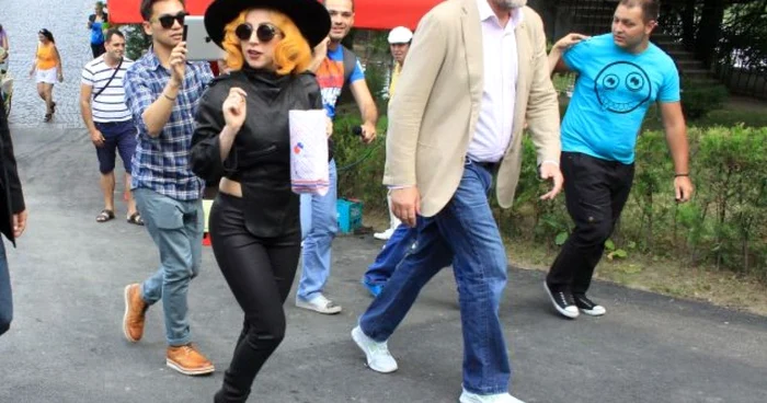 Lady Gaga, în parc