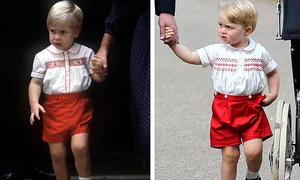 George a purtat o vestimentație aproape identică cu cea din 1984 a tatălui său jpeg