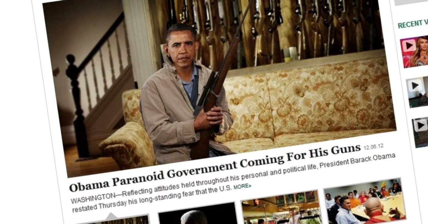 „The Onion“ nu se abţine de la glume cu preşedintele SUA Barack Obama. FOTO Adevărul