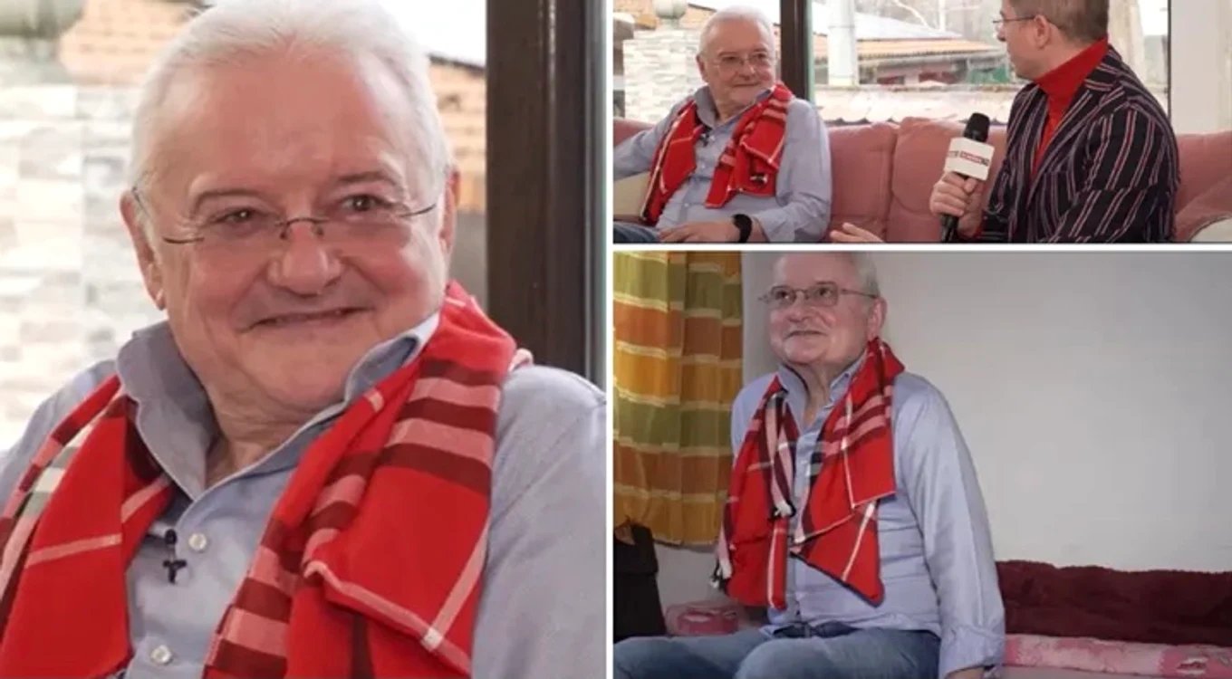 Irinel Columbeanu, interviu în camera sa de azil FOTO Colaj/ România TV