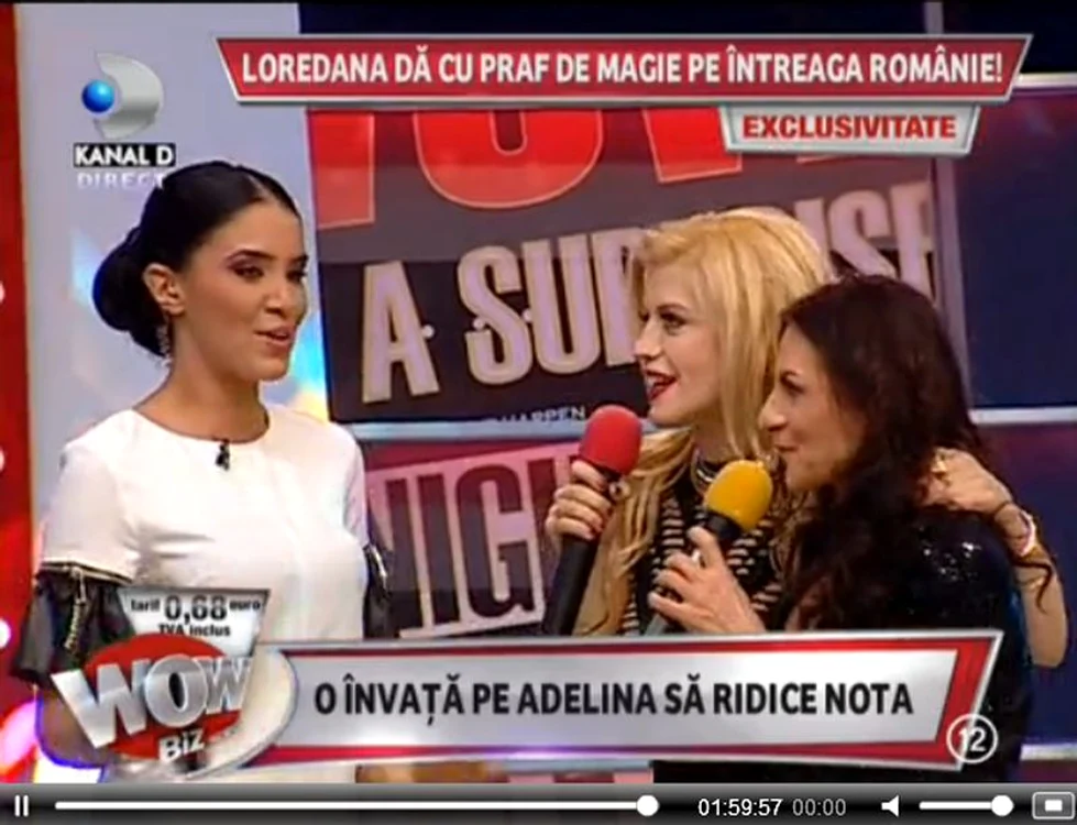 
    Adelina Pestritu si Loredana Groza  