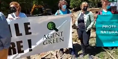 protest asociatia agent green padure busteni valea cerbului